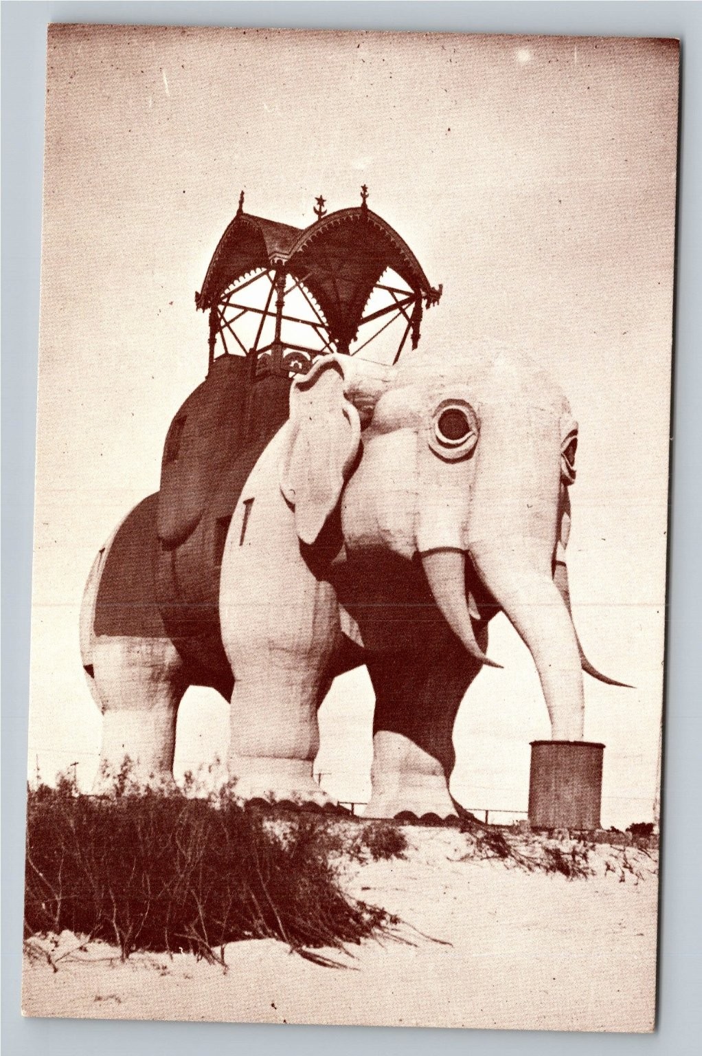 Lucy the Margate Elephant Postcard 1974 Reproduction New Jersey Landmark