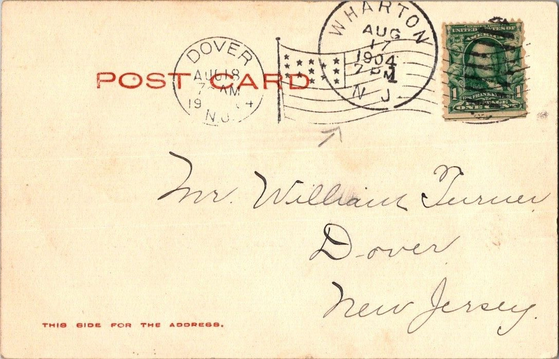 1904 Newark New Jersey Flower Terrace Branch Brook Park postcard a67