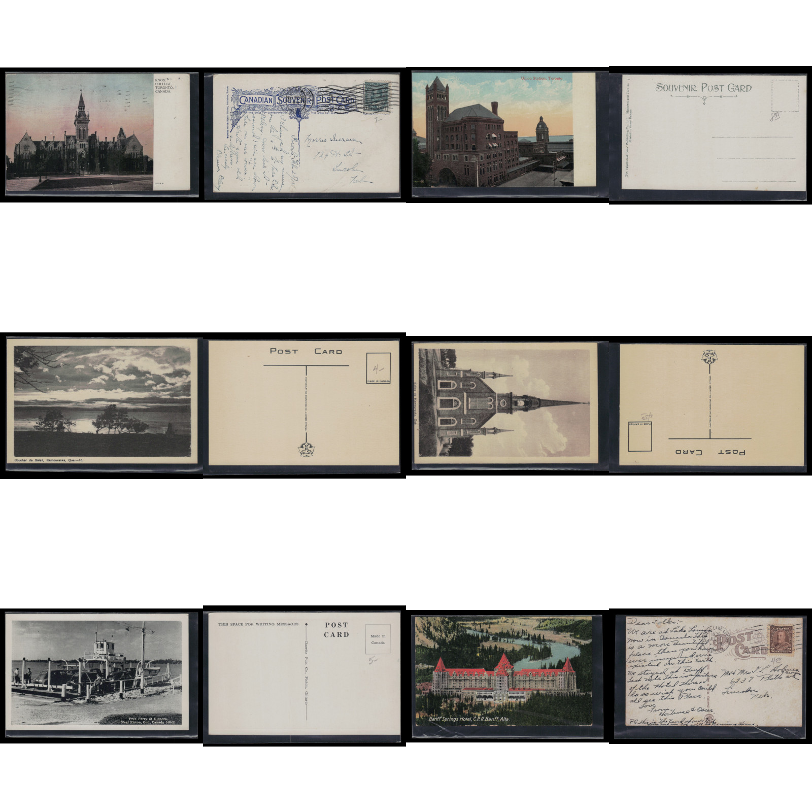 Vintage Lot of 50 Canada Postcards, Pre-Linen Old Antique Mixed Cards H