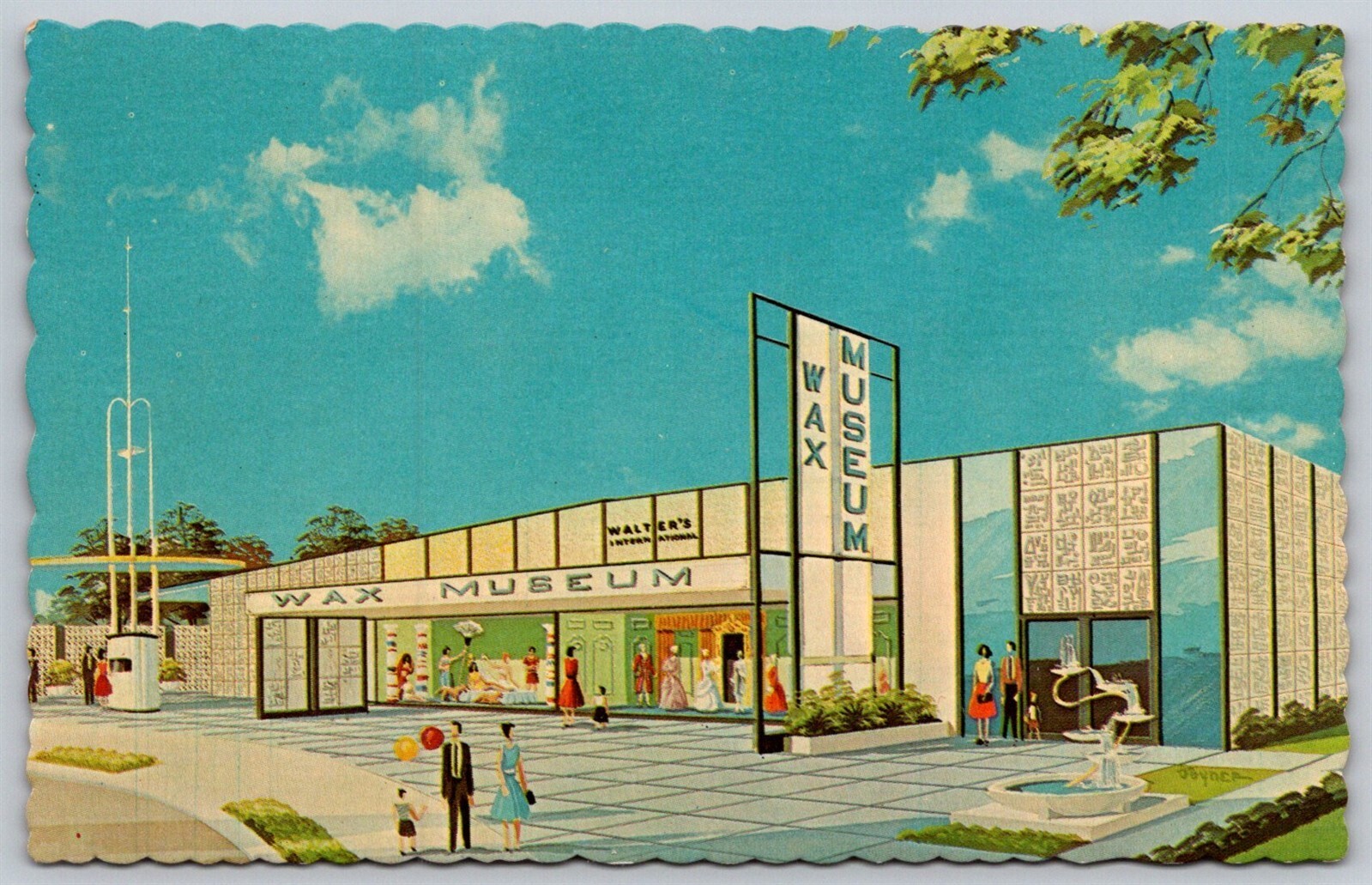 NY Worlds Fair 1964 65 Postcard Walters International Wax Museum