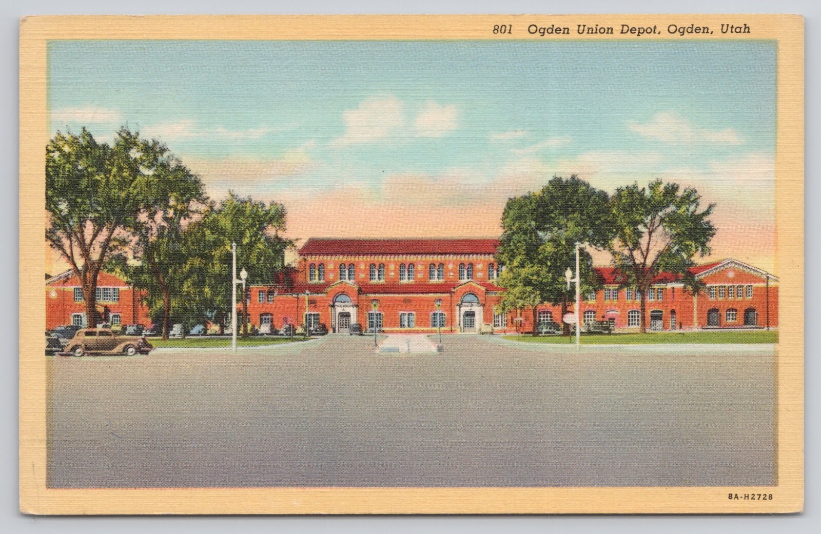 Postcard UT Ogden Utah Union Depot Train Station