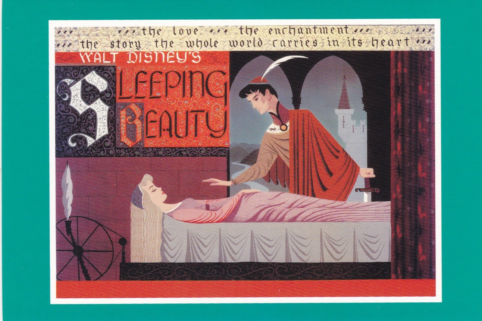 Sleeping Beauty Disney Classic Movie Poster 1959 Postcard 2021