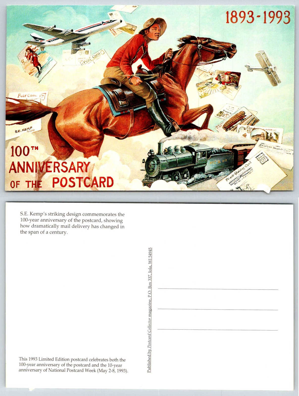 100th Anniversary of the Postcard S E Kemp Limited Edition Postcard AOO280