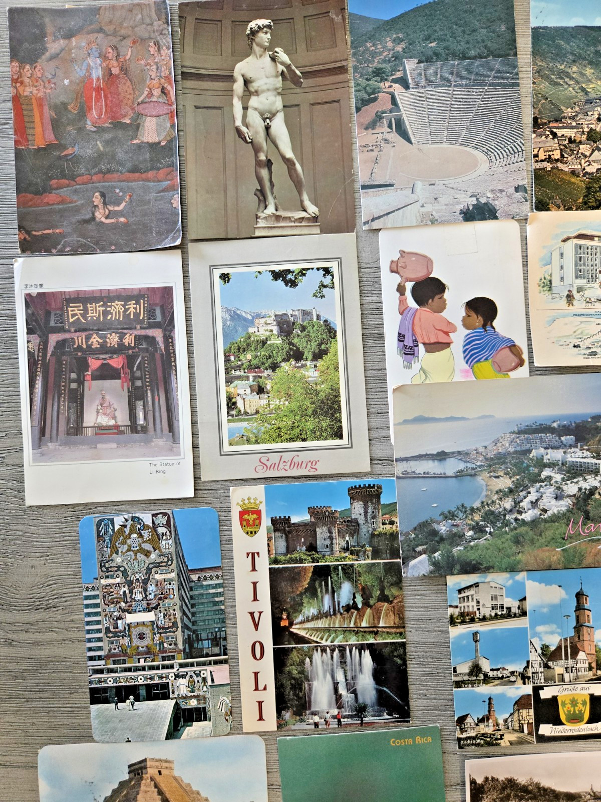 Lot of 53 Vintage Worldwide Travel Postcards – Stamped & Postmarked 1951-2003