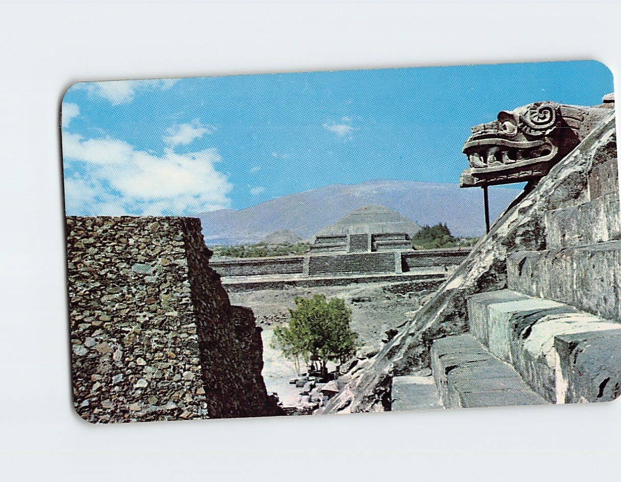 Postcard Temple of Quetzalcoati San Juan Teotihuacan Mexico