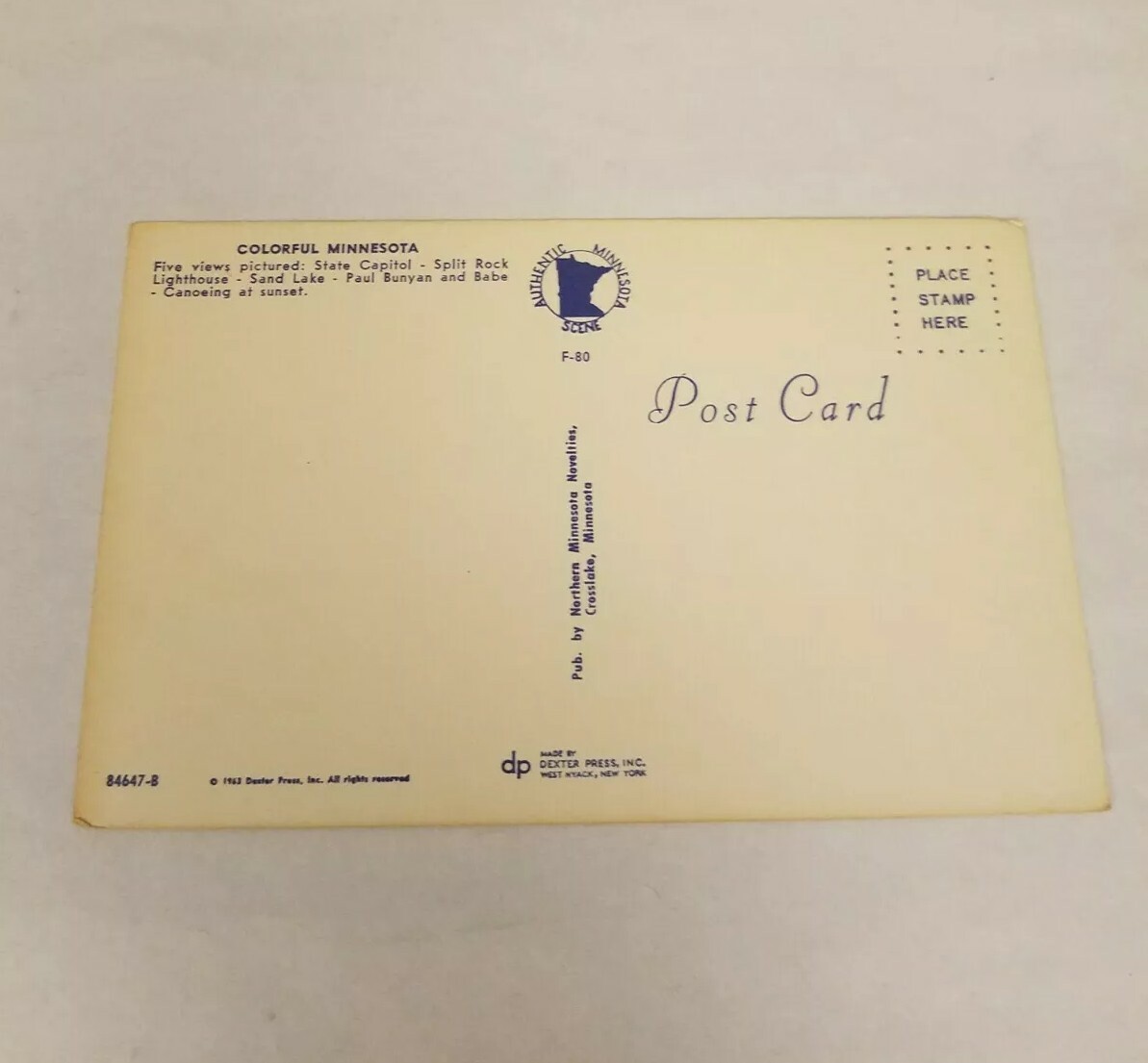 Vintage 1963 Photo Postcard ~ 5 Views Of Colorful Minnesota