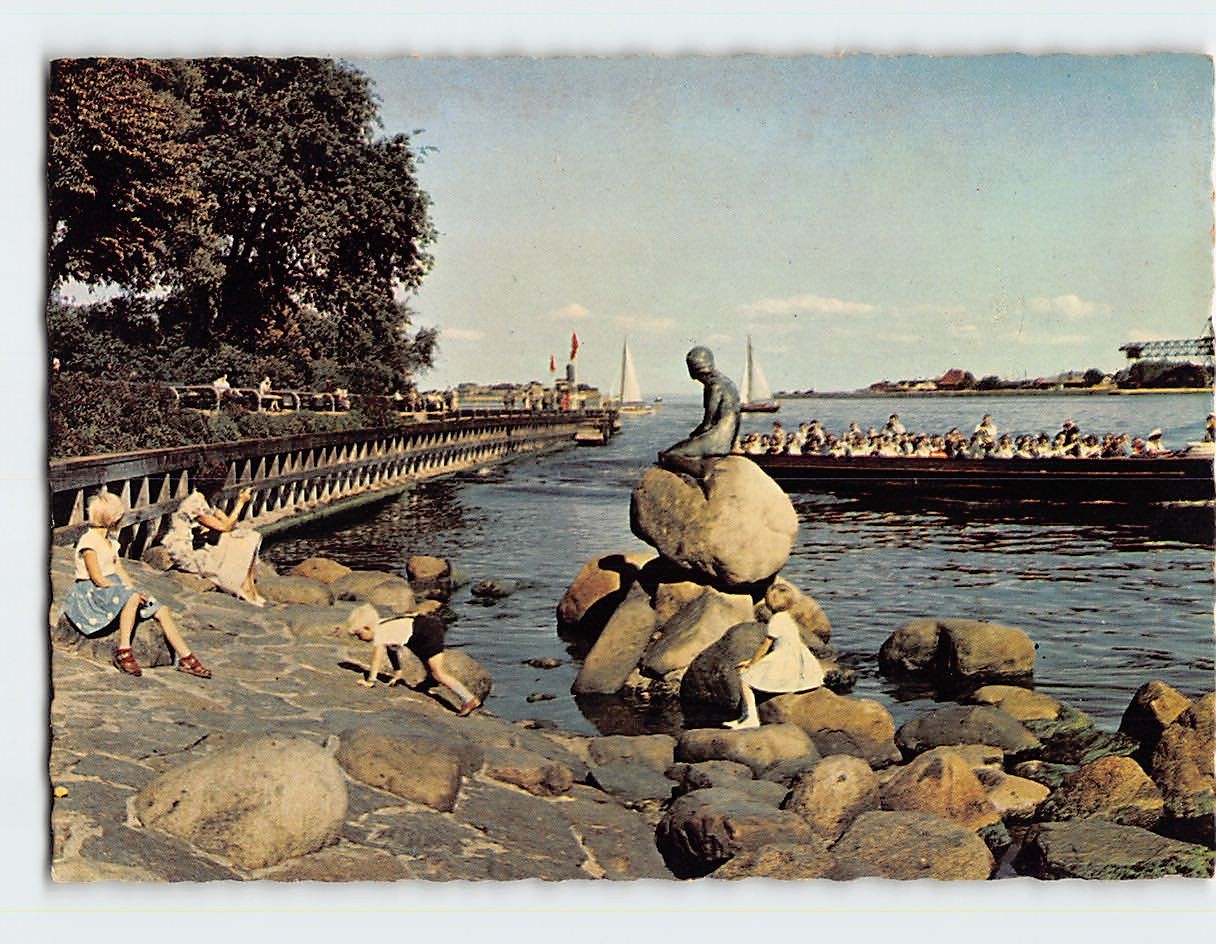 Postcard View of Langelinie Copenhagen Denmark