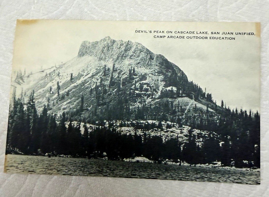Artvue Post Card Co. RPPC Devil’s Peak Cascade Lake CO Divided Back Unposted