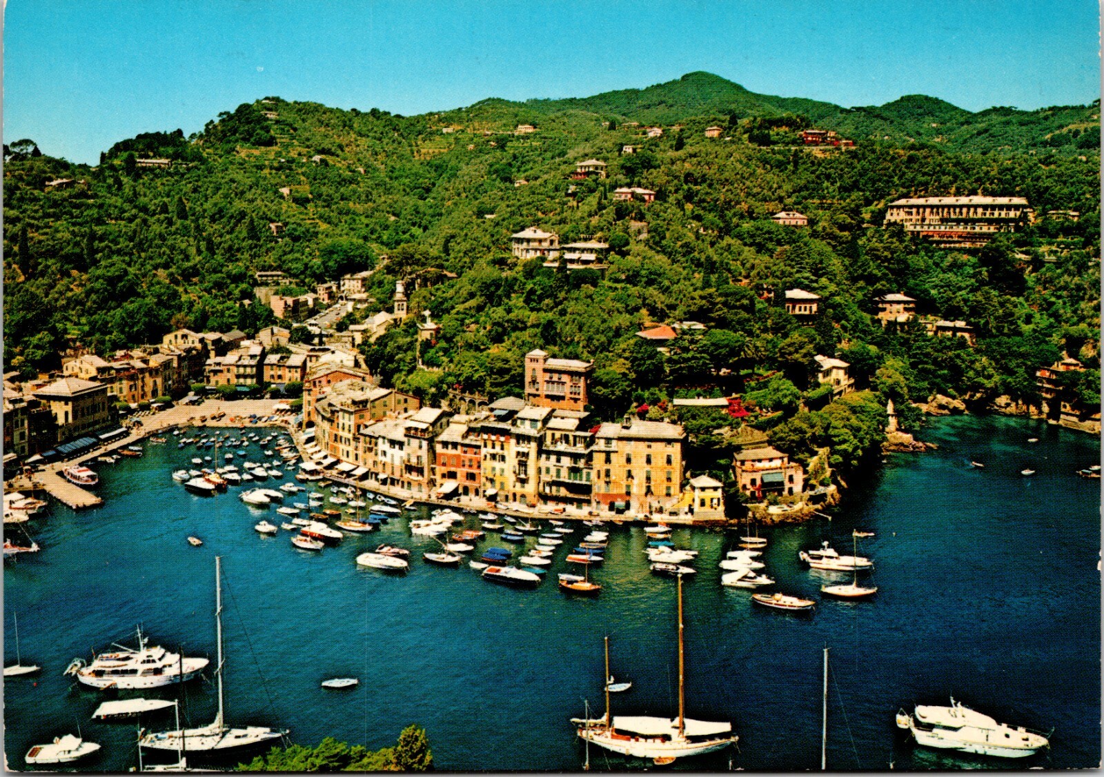 6×4″ Postcard Portofino Liguria Italy – General View – Italian Riviera