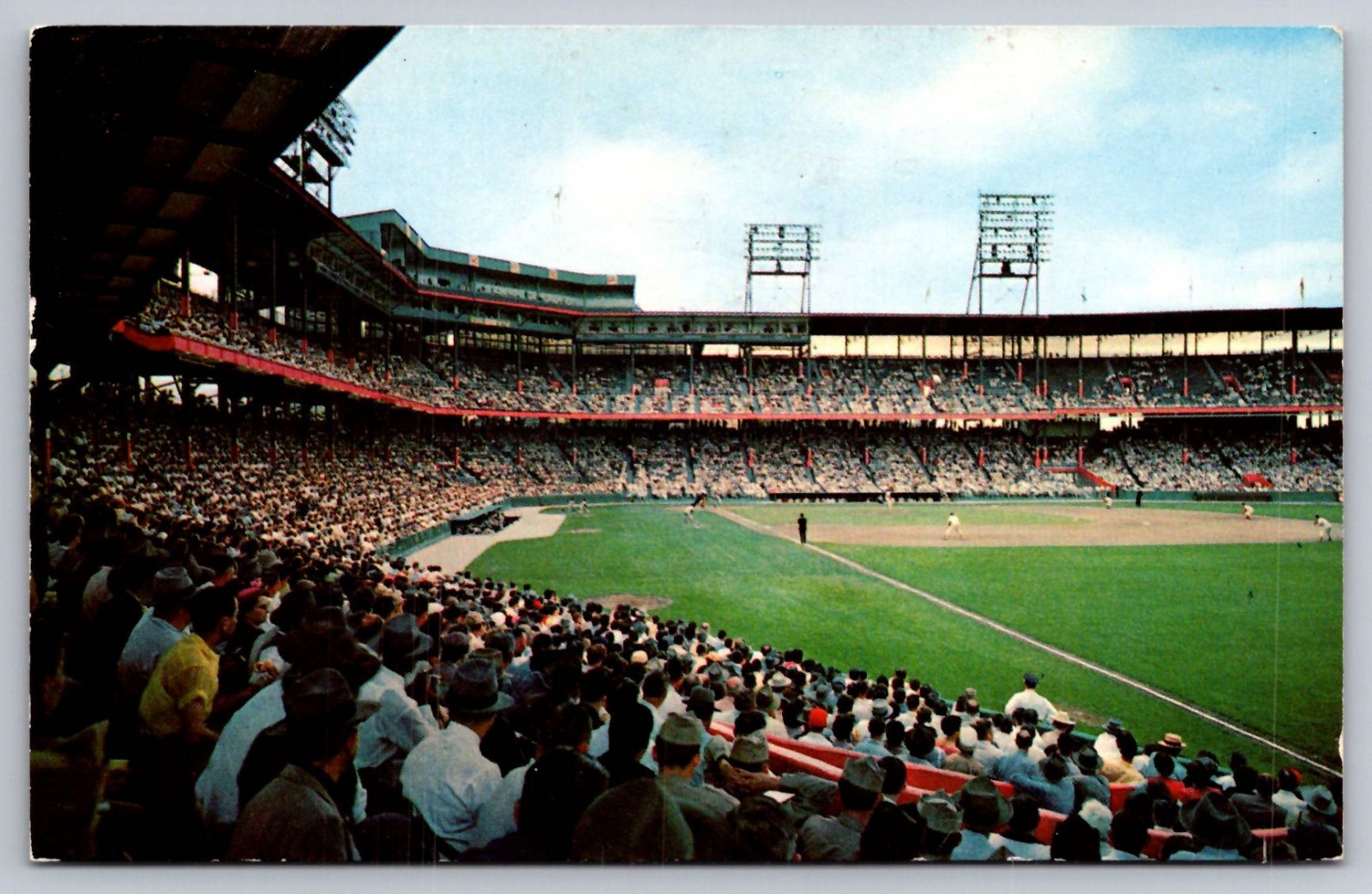 Busch Stadium St. Louis Cardinals Game St. Louis Missouri Vintage Postcard c1956