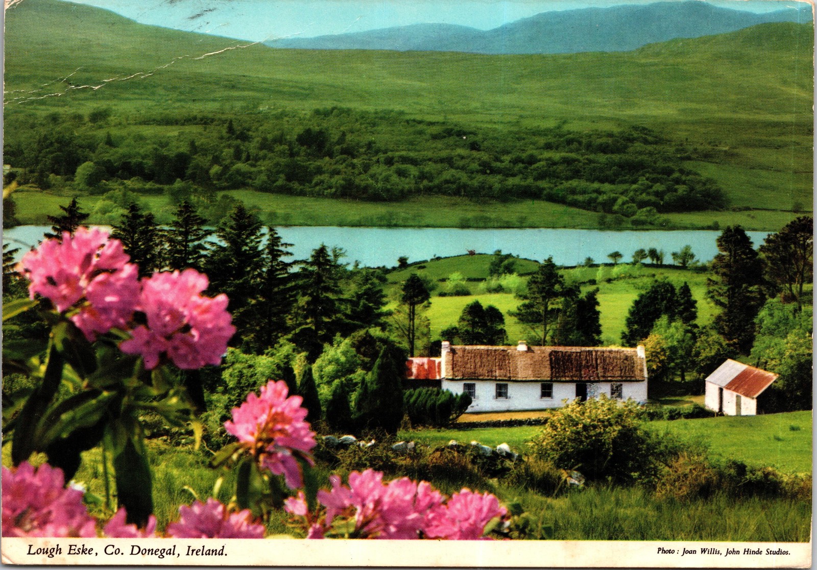 Vintage Postcard Lough Eske Co Donegal Ireland Color Div Back Cont Sz John Hinde