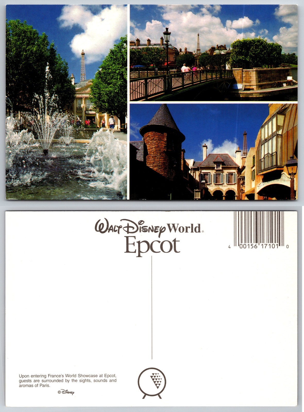 Continental Walt Disney World Epcot Postcard