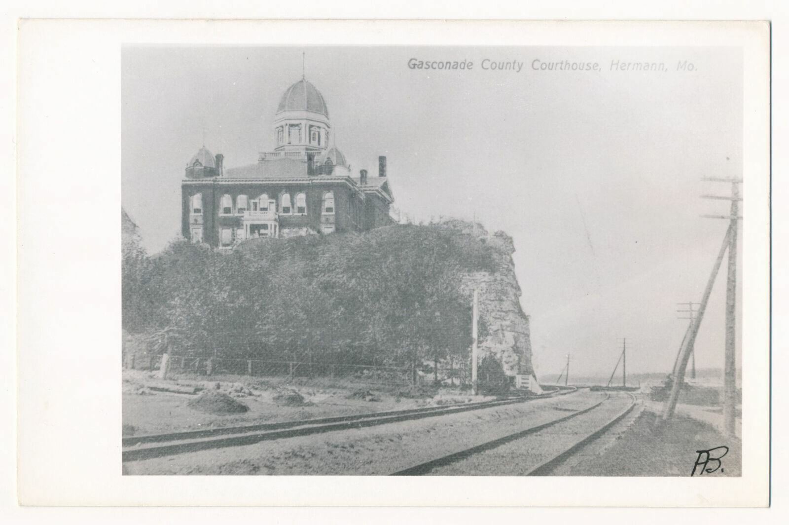 Gasconade County Court House, Hermann, Missouri RPPC