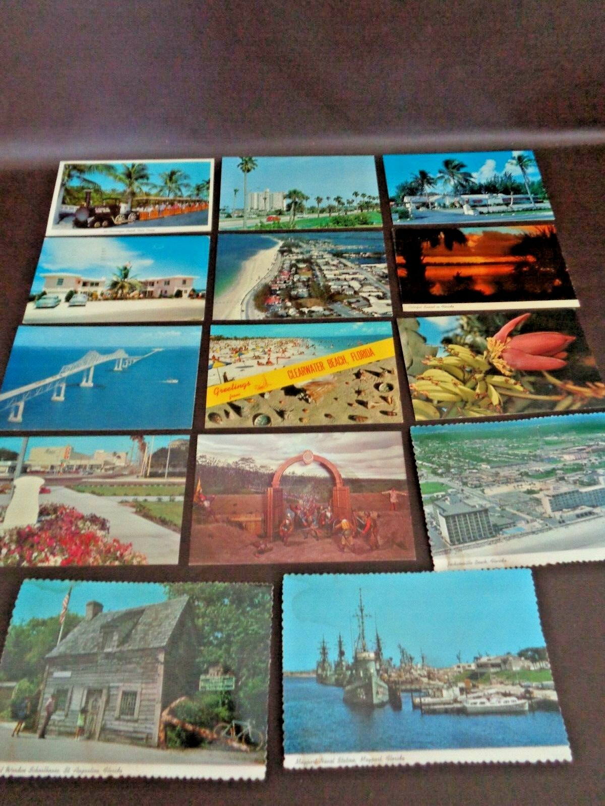 Assortment Of 14 Vintage Florida Souvenir Postcards