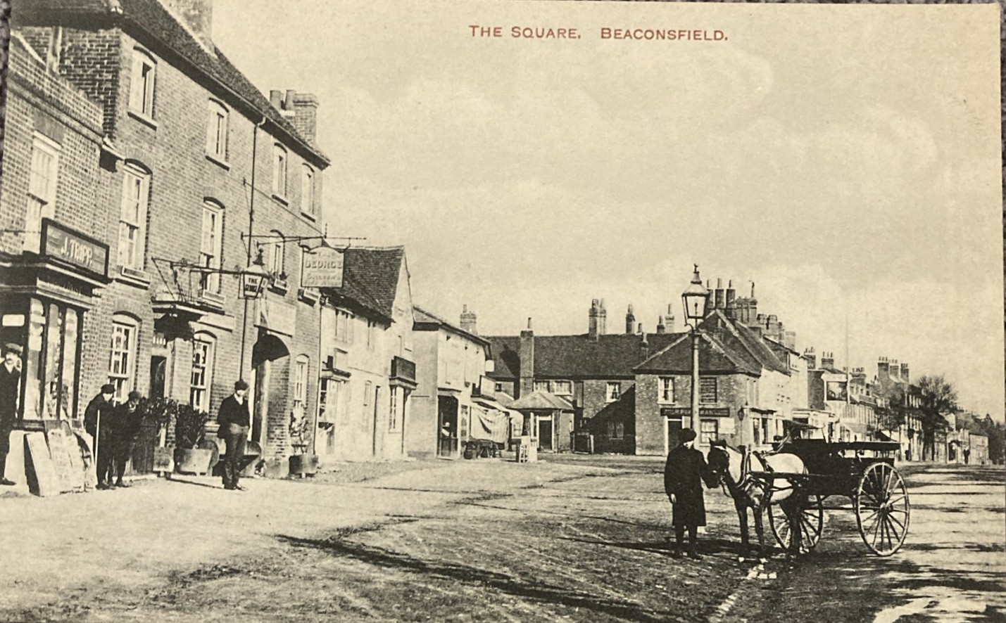 Beaconsfield The Square UK Postcard Early 1900s The George