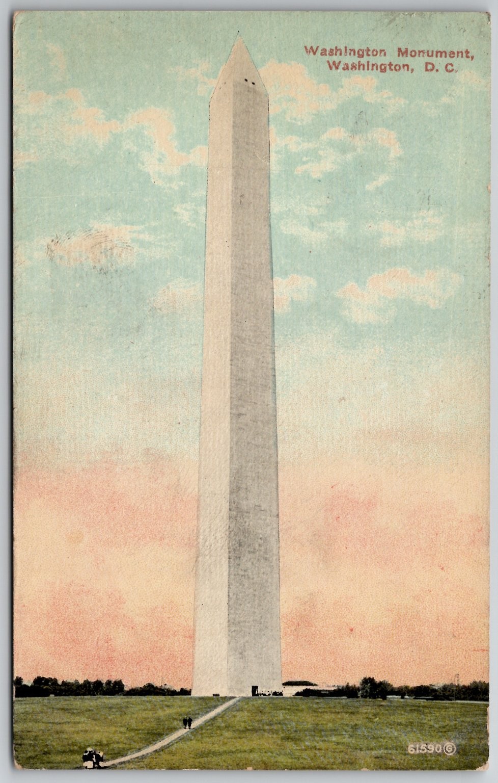 Washington Monument DC Postcard W.B. Garrison Vintage Posted 1900s Landmark