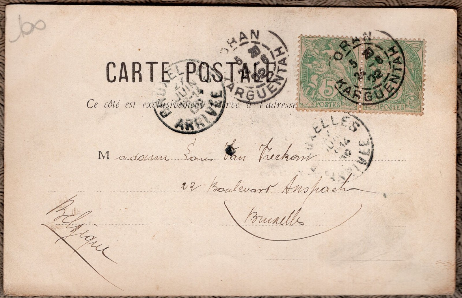 1902 Oran Algeria General View Private Mailing Card Jean Geiser Photo