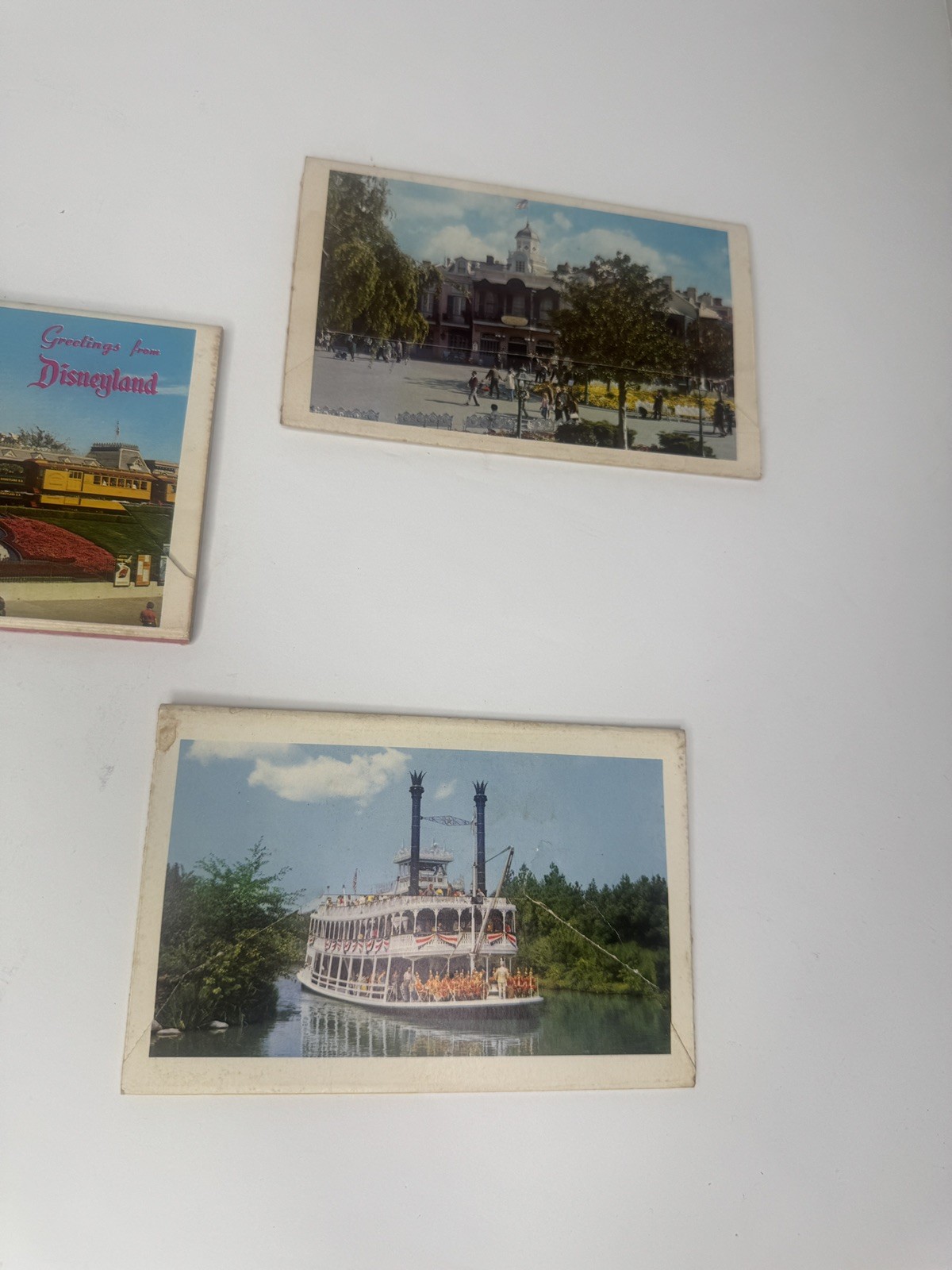 Lot 5 Vintage Disneyland Souvenir Fold-Out Postcard Booklets 1960s Walt Disney
