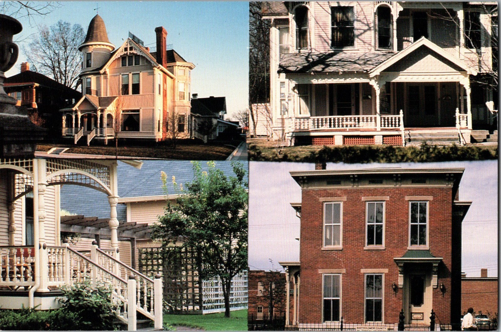 Continental Postcard Columbus, Indiana Multiview CE14