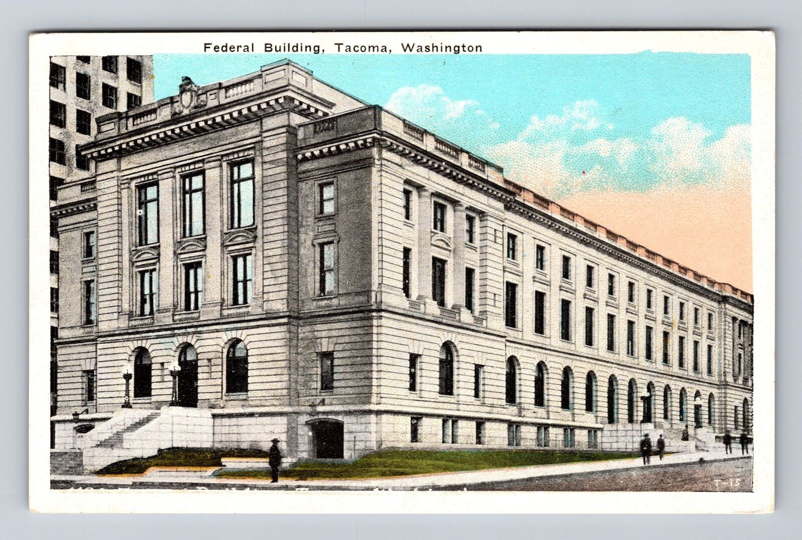 Tacoma WA-Washington, Federal Building, Vintage Postcard