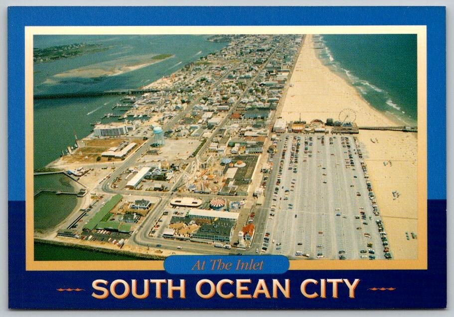 South Ocean City Maryland at the Inlet Postcard – R.C. Pulling