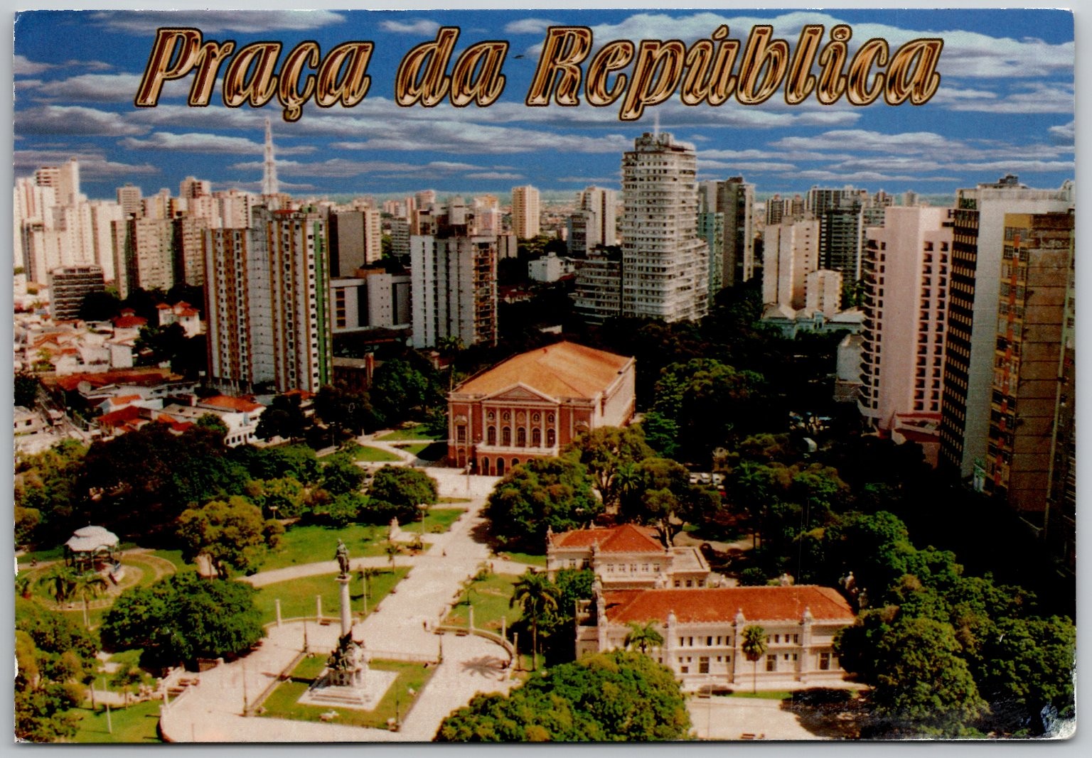 Belém Brazil Praça da República Teatro da Paz 2004 Posted Postcard