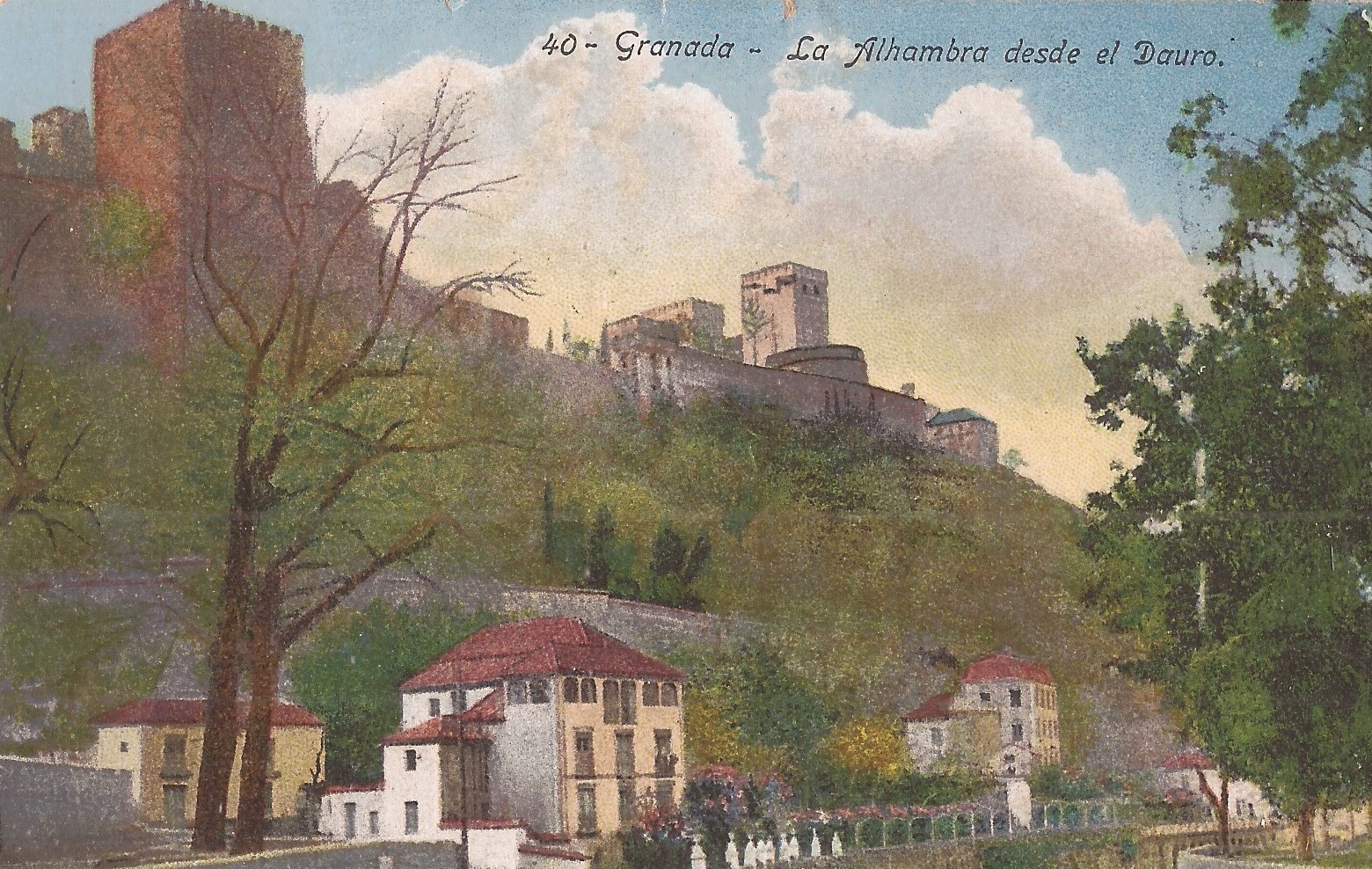 Granada, SPAIN – The Alhambra – الْحَمْرَاء – View from Douro River