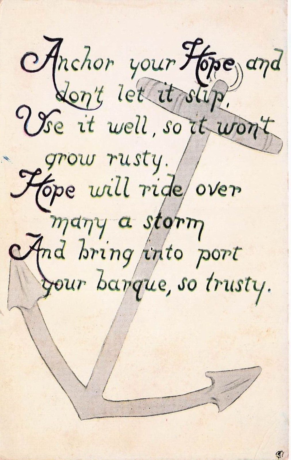 Postcard Vin (7) Old 1900’s Poems/Quotations/Greetings/Sayings (446)