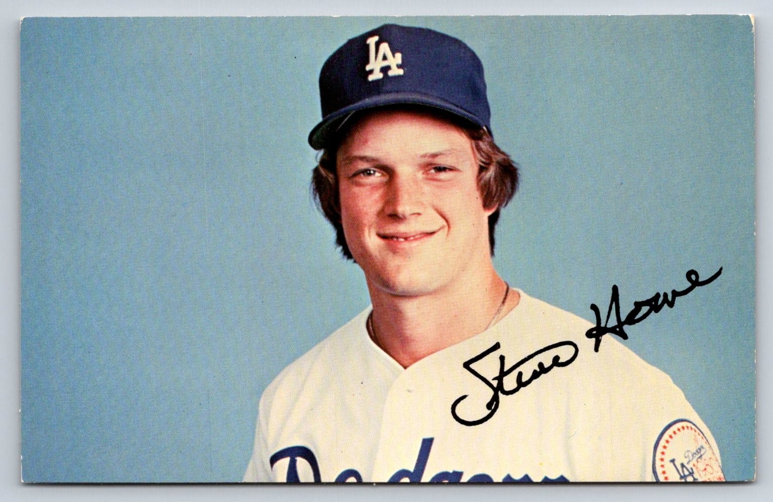 Steve Howe Los Angeles Dodgers Baseball Postcard D-6 Crocker 1980s