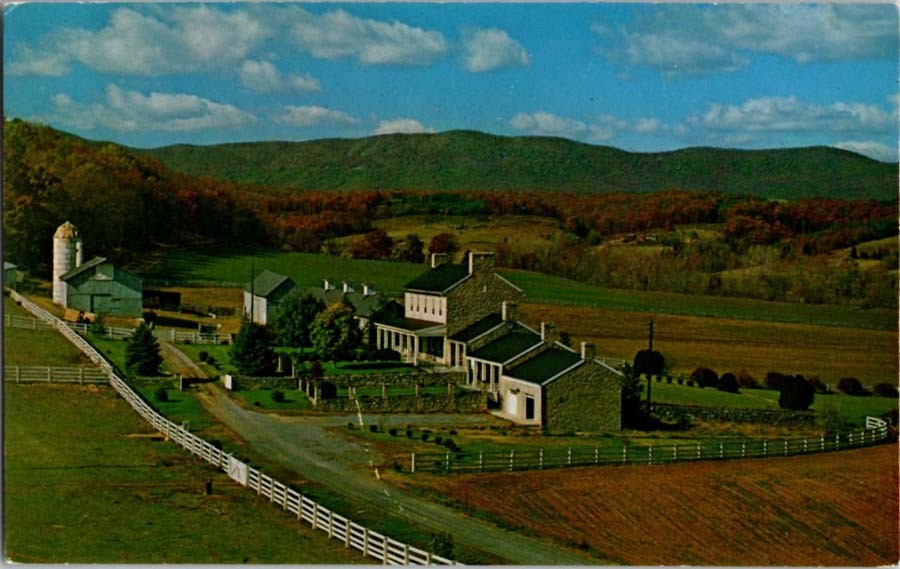 Front Royal VA postcard HISTORIC RIVER BEND FARM OLDEST HOUSE WARREN j/05 BB2908