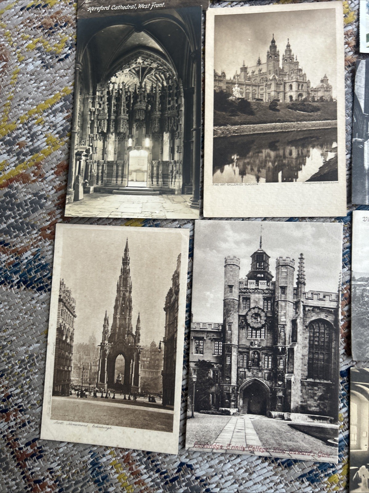 Vintage UK postcards lot of 34.