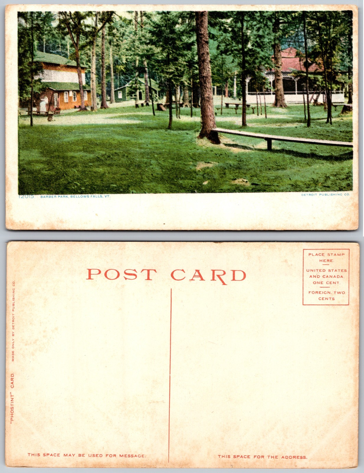 Riverside Park Roscoe NY Postcard