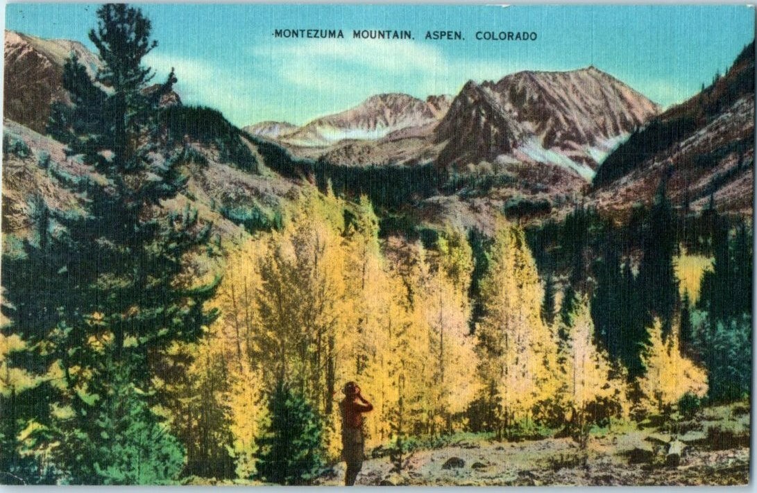 VTG. Montezuma Mountains, Aspen, Colorado #47628 Pub. Elmer C. Clark 1930’s