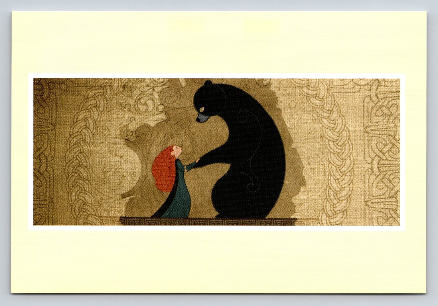 Disney Brave 2012 Film Frame Postcard Merida & Bear Lithograph