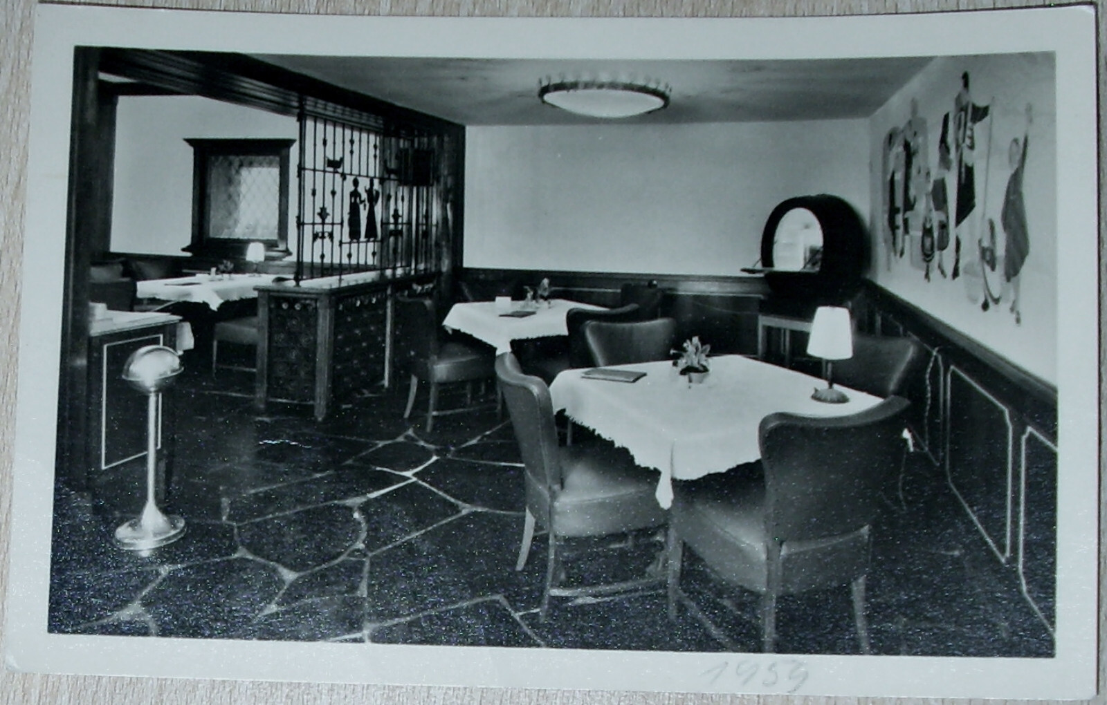 GDR Postcard 1954: Berlin East Guest House Tokayer Cellar Budapest