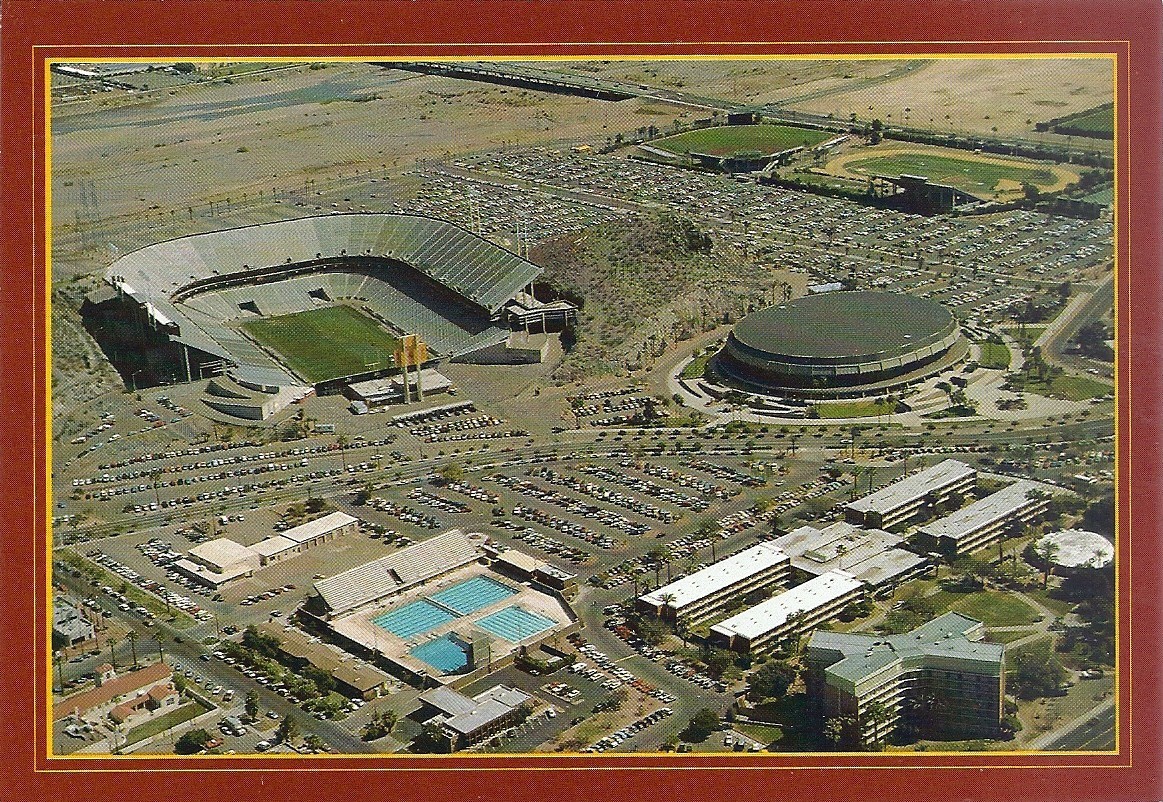 Rare Arizona State University Sports Complex- Sun Devil Stadium & Arena Postcard