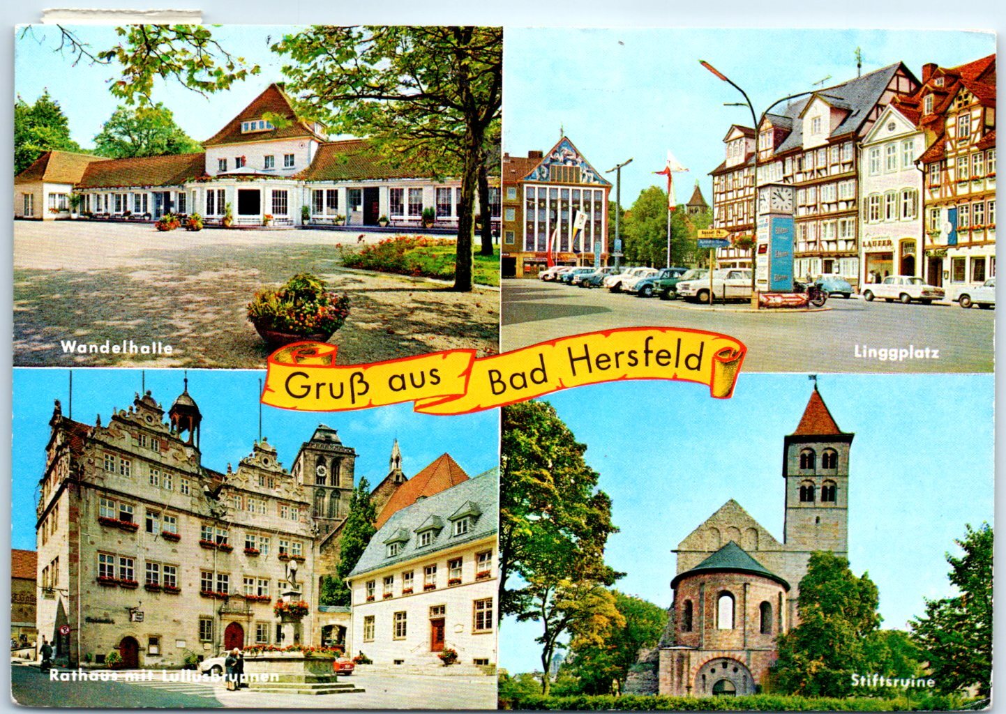 Postcard – Famous Places – Greetings from Bad Hersfeld, Germany