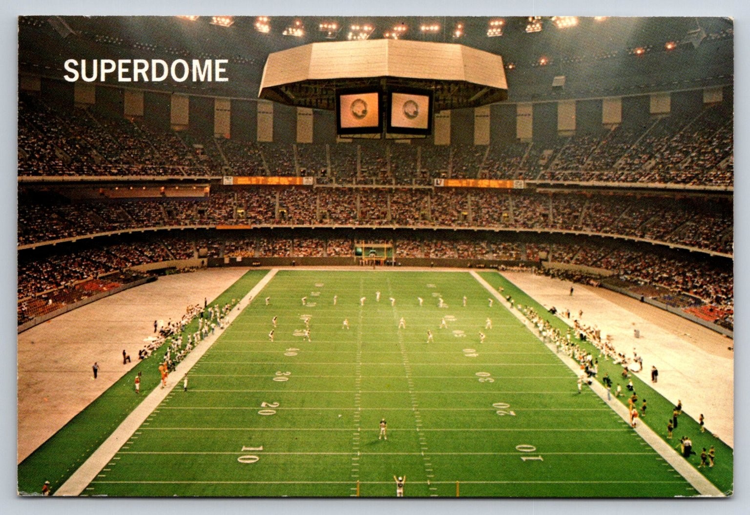 Vintage Superdome New Orleans Football Postcard 1992 Jazz Fest Postmark