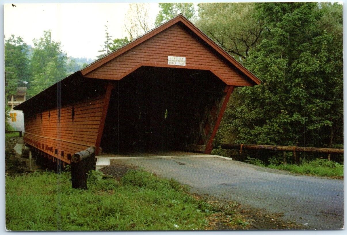 Postcard – Covered Bridge – Newfield, New York