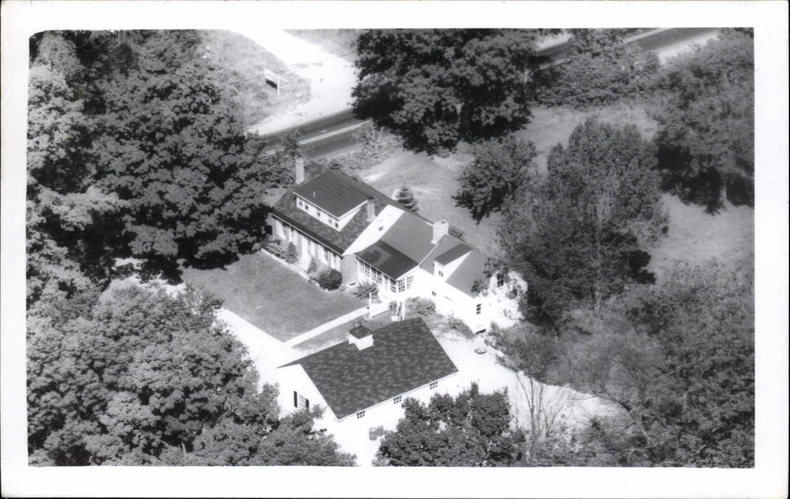 Vintage RPPC Portland Maine ME ? Aerial View Real Photo Postcard