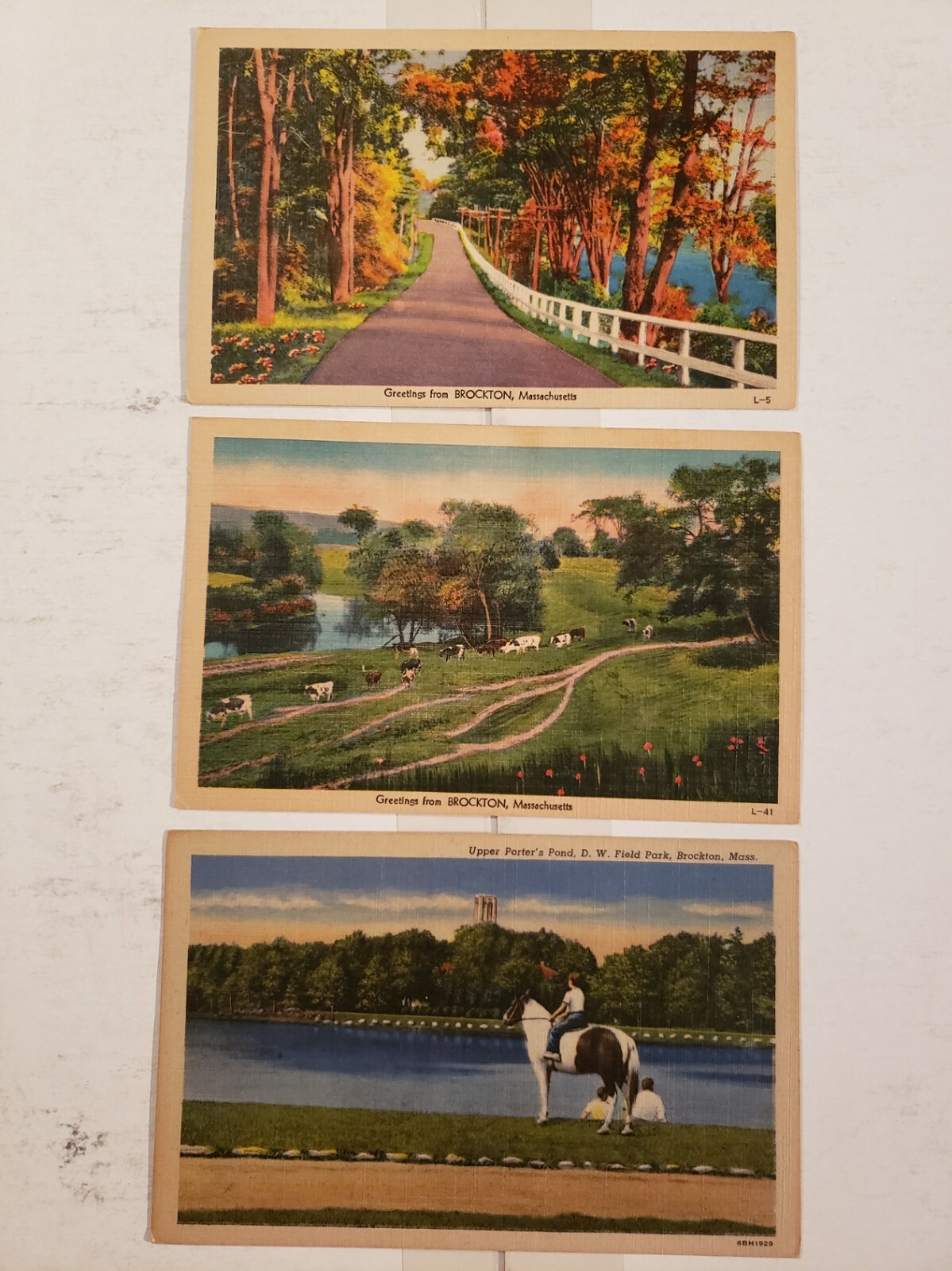 3 MASSACHUSETTS POSTCARDS, SEE PICTURES SE92