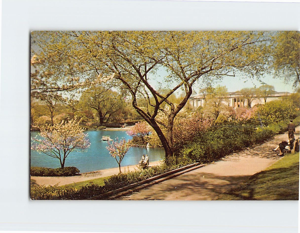 Postcard Wade Park and Cleveland Museum of Art University Circle Ohio USA