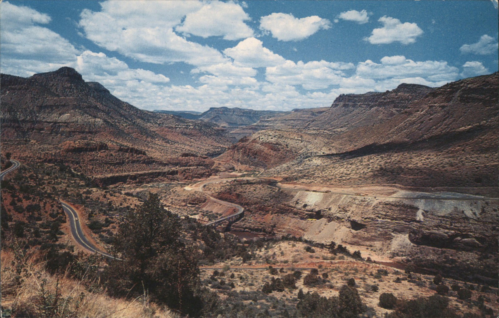 Route 66 Bob Petley Show Low, Arizona AZ Salt River Canyon Vintage Postcard