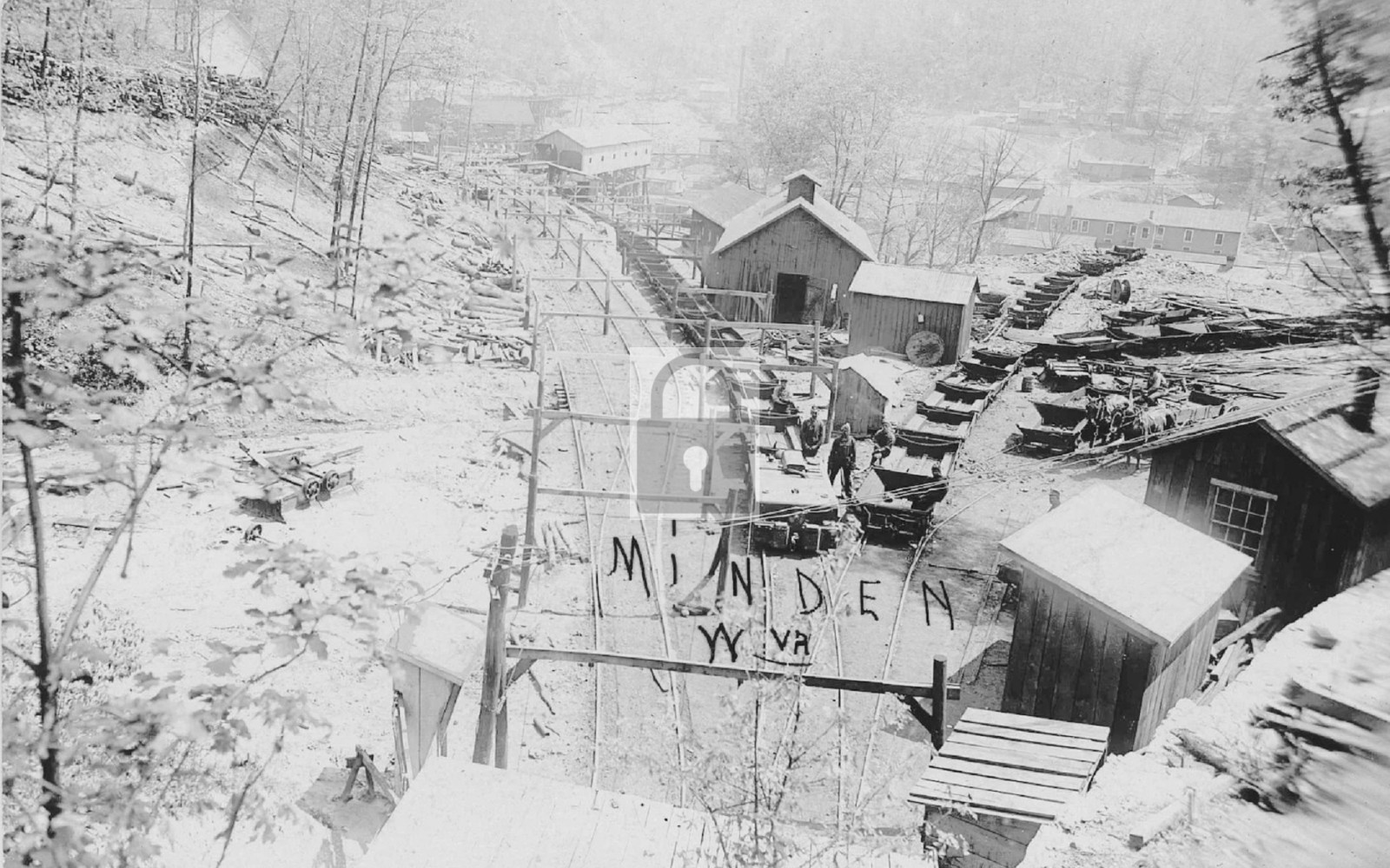 Birds Eye View Coal Mine Minden West Virginia WV – Reprint