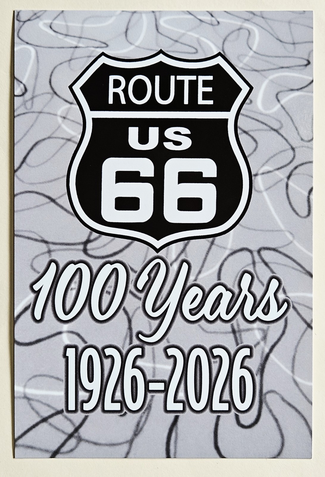 US Route 66 – 100 Years Anniversary. Postcard
