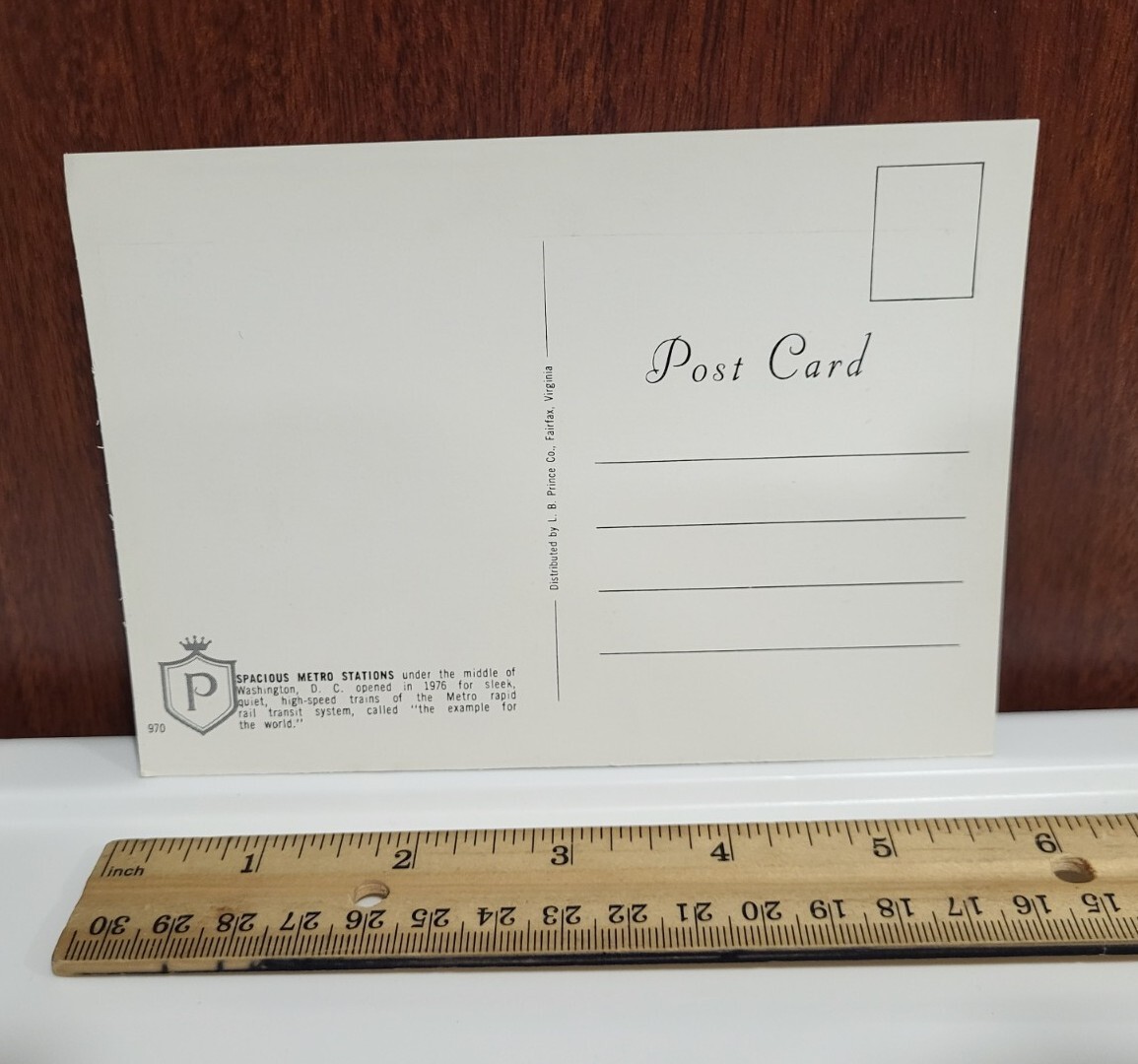 SPACIOUS METRO STATIONS 5.75 x 4 Postcard WASHINGTON DC Rapid Rail Transit