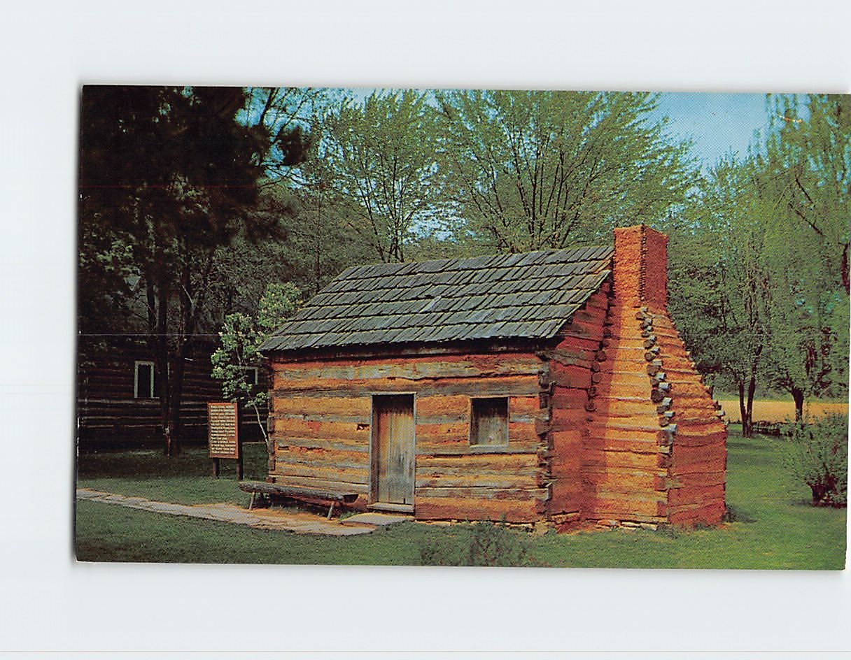 Postcard Abraham Lincolns Boyhood Home Hodgenville Kentucky USA