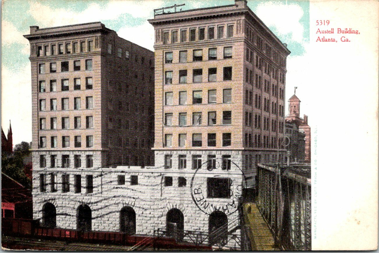 Vintage PPC – Austell Bldg, Atlanta, Ga – F15566