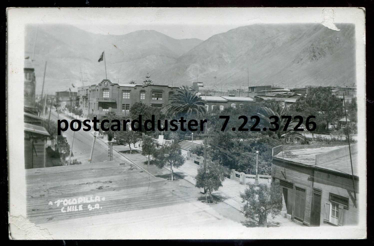 CHILE Tocopilla 1945 Street View. Real Photo Postcard