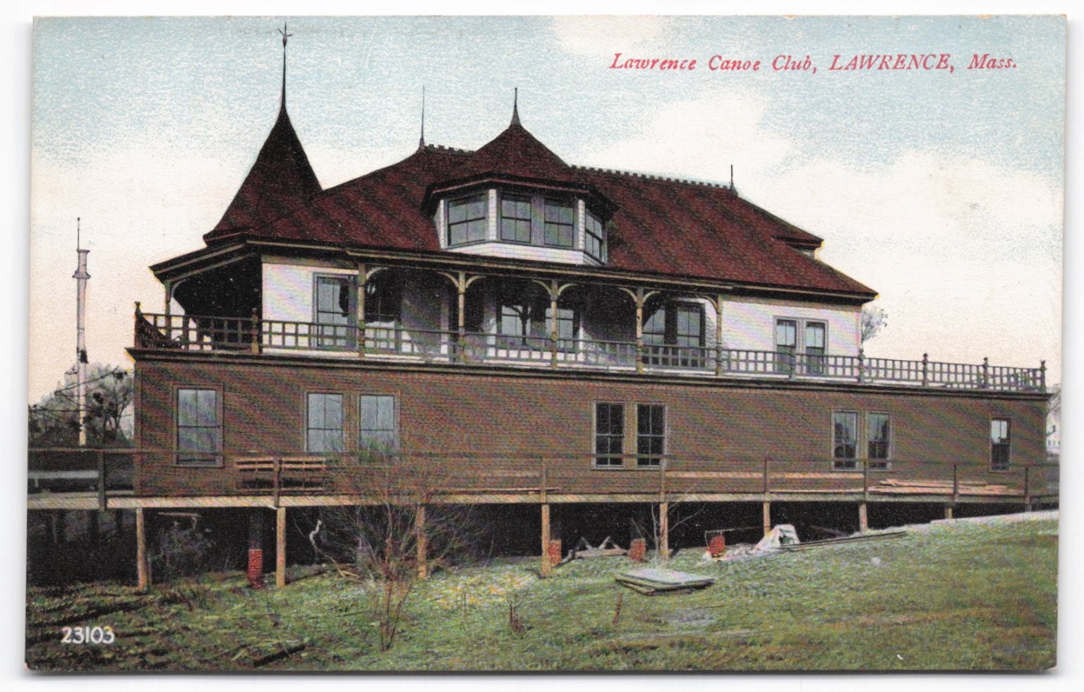 VTG Lawrence Canoe Club, MA Vintage Postcard – Souvenir Post Card Co.